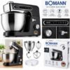 عجانة ومحضر طعام متكامل (Kitchen Machine) من العلامة الألمانية الشهيرة MS323A Bomannبقوة 1800واط وسعة6.0 لتر