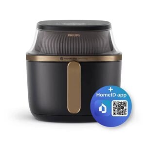مقلاة هوائية فيليبس NA32209/10 - سعة 4.2 لتر، 16 وظيفة، مزودة بنافذة وتقنية RapidAir Plus